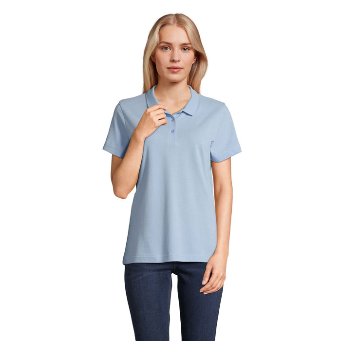 PULSE WOMEN - PULSE DAMEN POLO - Sky Blue Pique