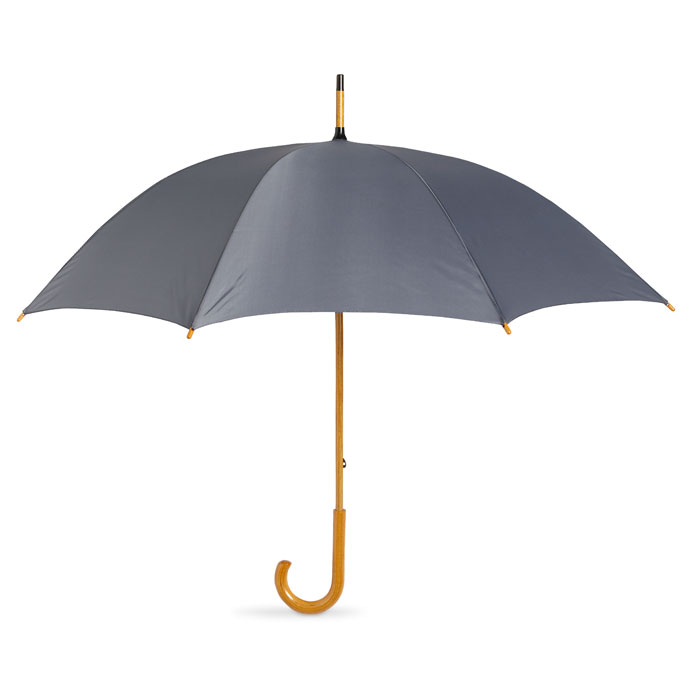 CALA - Regenschirm mit Holzgriff - Grau