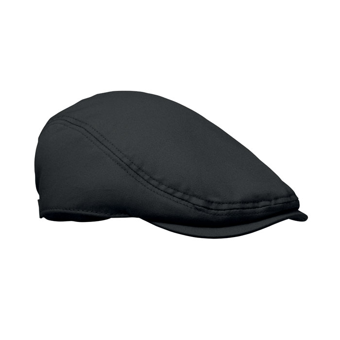 FLAT PEAK - Newsboy-Kappe 235 g/m² - Schwarz