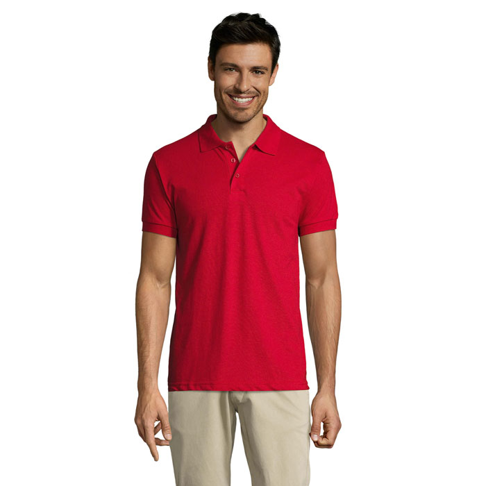 PRIME MEN - PRIME HERREN POLO 200g - Red