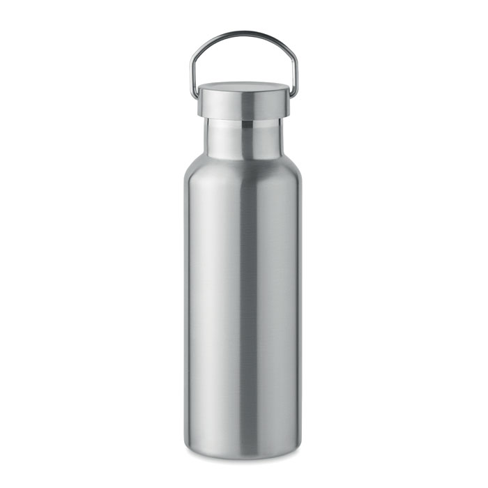 FLORENCE - Doppelwandige Flasche 500 ml - Mattsilber