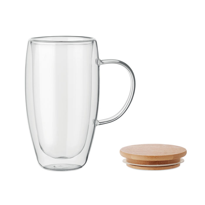 TEROL - Doppelwandiger Glasbecher 450ml
