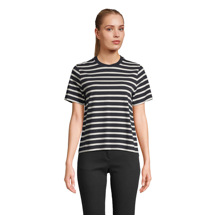 LEGEND WOMEN - LEGEND DAMEN-T-SHIRT - Navy|Off White