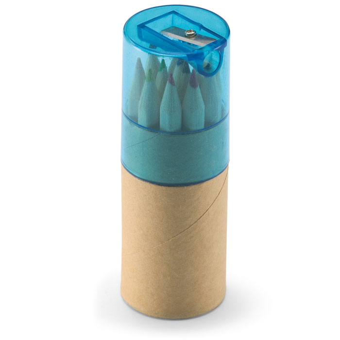 LAMBUT - 12 Buntstifte - Transparent Blau