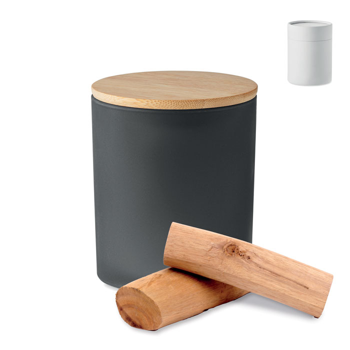 KEOPS LARGE - Kerze im Glas 280 g - Schwarz