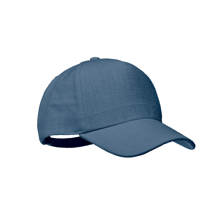 NAIMA CAP - CAP 5 PANELS HANF 210G/M² - Blau