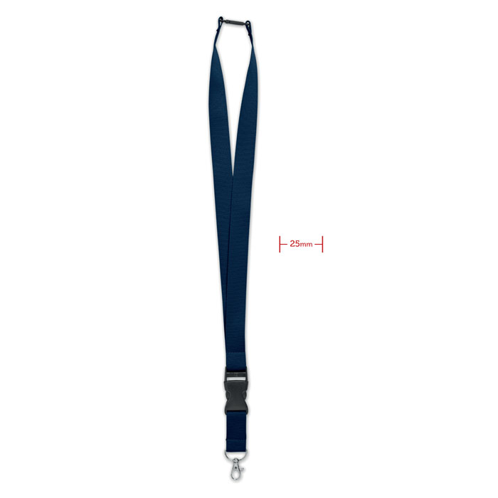 WIDE LANY - Lanyard mit Metallkarabiner - Blau