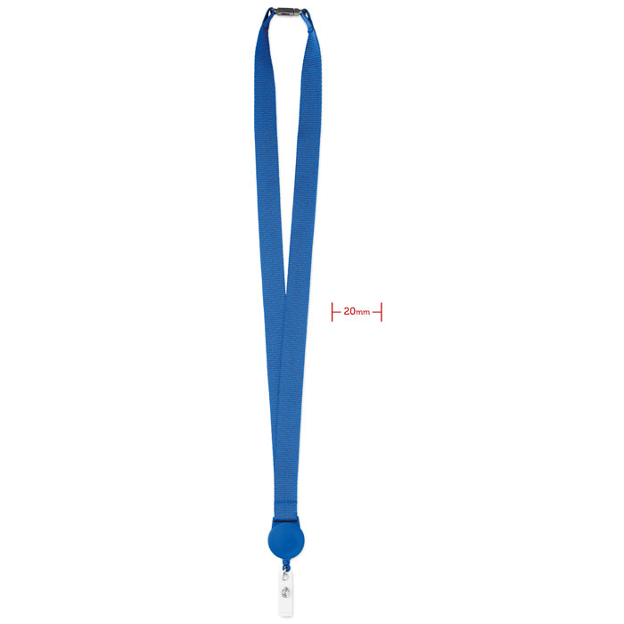 ZIP LANYARD - Lanyard mit Badge-Halter - Königsblau