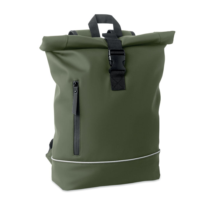 LAPTOSA - 15" Rolltop-Laptop-Rucksack - Dunkelgrün