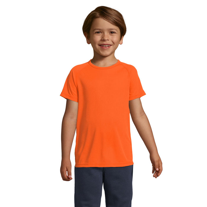 SPORTY KIDS - SPORTY KINDERT-SHIRT 140g - Neon Orange