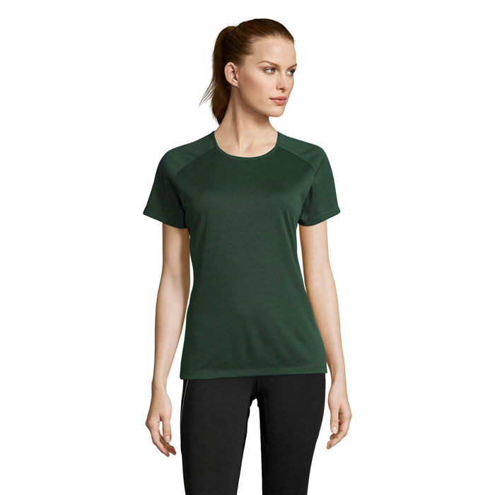 SPORTY WOMEN - SPORTY DAMENT-SHIRT  140g - Forest Green