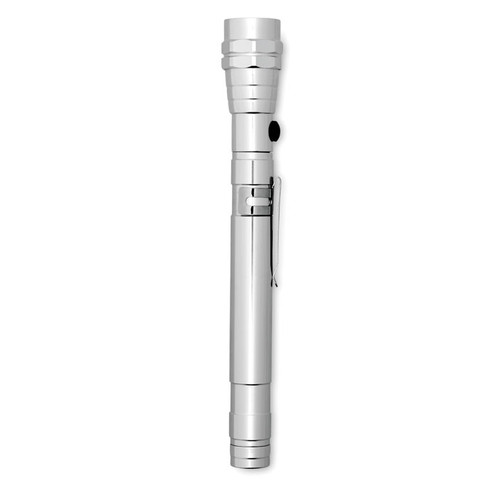 STRECH-TORCH - Teleskop Taschenlampe - Silber