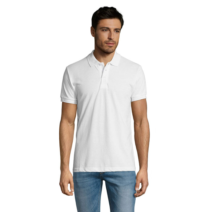 PRIME MEN - PRIME HERREN POLO 200g - White